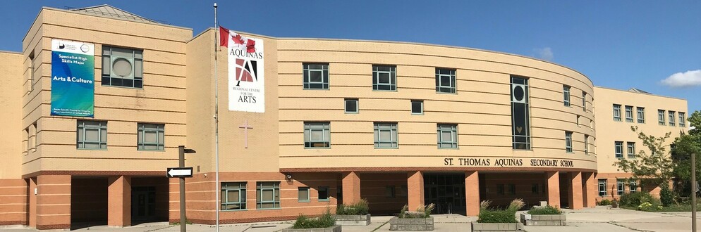 Picture of the front of St. Thomas Aquinas Catholic Secondary School