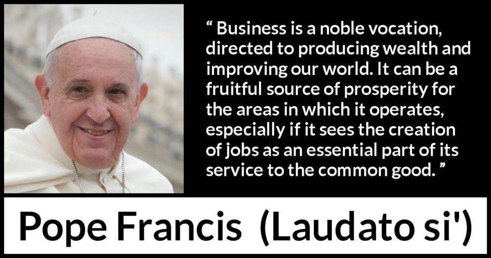Pope Quote graphic