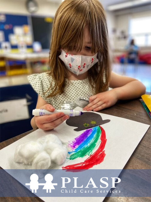 child in plasp program colouring