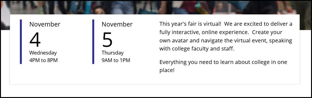 SHSM Event dates